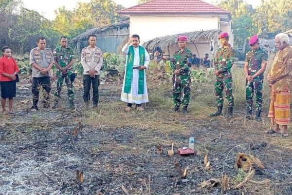 Polri Bangun Tower Repeater di Oepoli-Amfoang Timur Perbatasan RI-Timor Leste