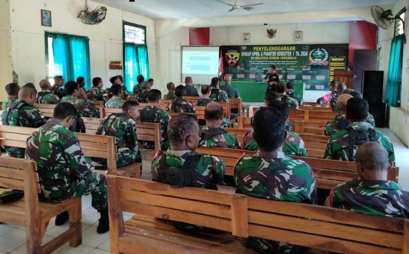 Kodim Belu Gelar Binsiap Apwil dan Puanter Semester I TA 2024