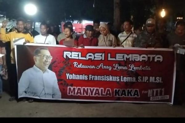 Hasil survei sejumlah Lembaga survei yang menempatkan Kaka Ansy Lema menggungguli kandidat lainnya sebagai Calon Gubernur NTT tak lepas dari dukungan akar rumput. Salah satunya adalah dukungan dari Relawan Ansy Lema (Relasi) di sejumlah kabupaten/kota di NTT.