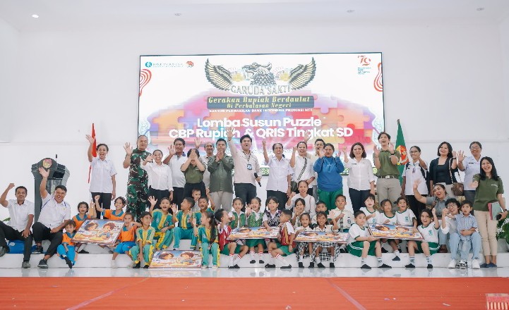 BI Gelar Lomba Susun Puzzle CBP Rupiah dan QRIS Tingkat SD Se-Kabupaten Belu 