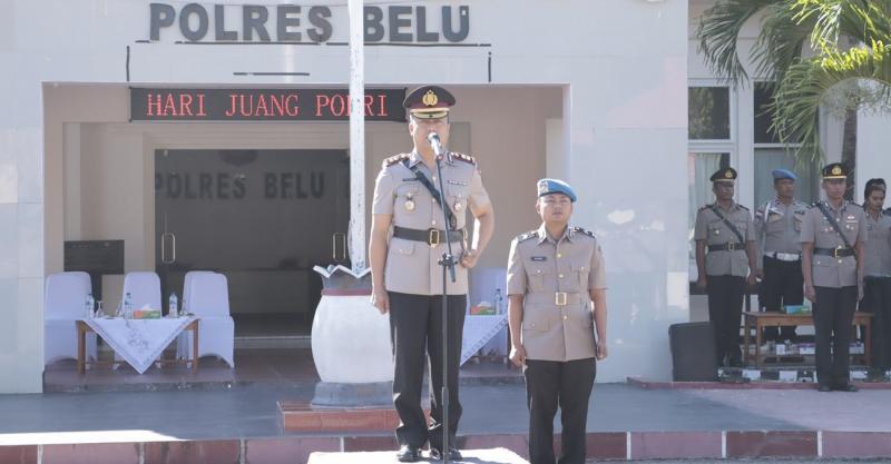 Kapolres Belu, AKBP Benny Pimpin Upacara Hari Juang Polri