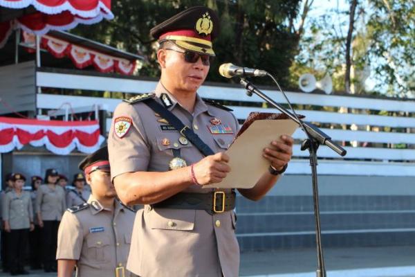  Kapolda NTT Pimpin Upacara Peringatan Hari Juang Polri di Polres Manggarai Timur