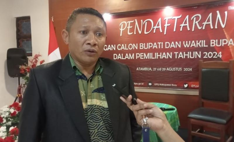 KPU Nyatakan Berkas Empat Bapaslon Pilkada Belu Diterima dan Lengkap