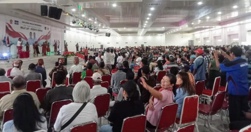 Willy Lay-Vicente Hornai Deklarasi Paslon Bupati-Wabup Belu Dihadiri Ribuan Warga
