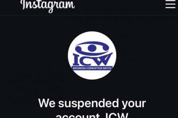 Akun Instagram ICW Mendadak Ditangguhkan META