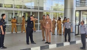 CIQ-BNPP PLBN Motaain Simulasi Pelayanan Jelang Kunjungan Paus Fransiskus ke Dili-Timor Leste 