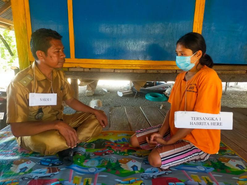 Mantan Kades dan Bendahara Desa di Sabu Timur Lakoni 30 Adegan Kasus Buang Bayi