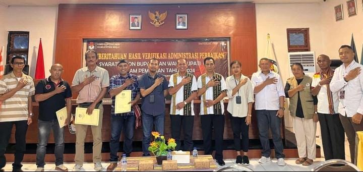 Empat Bapaslon Pilkada Belu 2024 Penuhi Syarat Administrasi