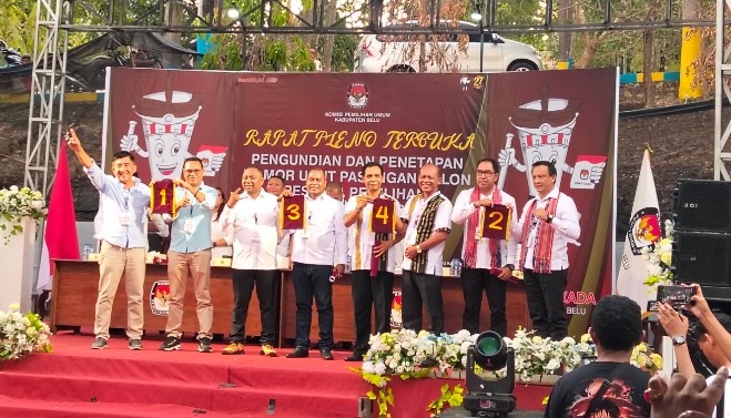 Rapat Pleno KPU Belu, Sahabat Sejati Nomor Urut 1 Pilkada 2024
