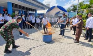 BNN NTT Musnahkan Barang Bukti Ganja 523 Gram