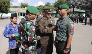 Sebanyak 47 Prajurit Kodim 1605/Belu Naik Pangkat