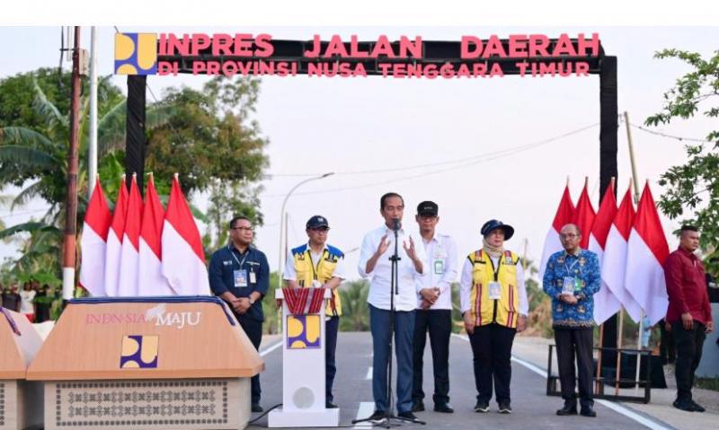 Presiden Jokowi Resmikan Pembangunan 27 Ruas Jalan IJD di NTT