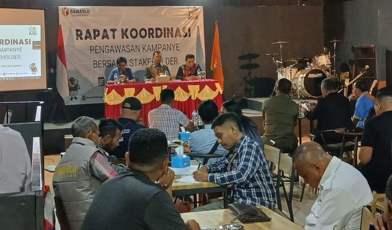 Bawaslu Belu Gelar Rakor Pengawasan Kampanye Bersama Stakeholder 