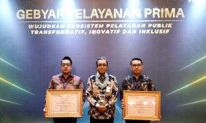 Kemenkumham Raih Dua Penghargaan Pelayanan Publik dari Kementerian PANRB