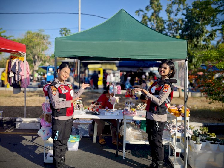 Semangat Sabtu Pelayanan Oleh Anggota Direktorat Samapta Polda NTT di Car Free Day