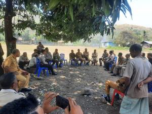 Sinergitas TNI-Polri di Adonara dengan Patroli dan Keluarkan Imbauan Kamtibmas