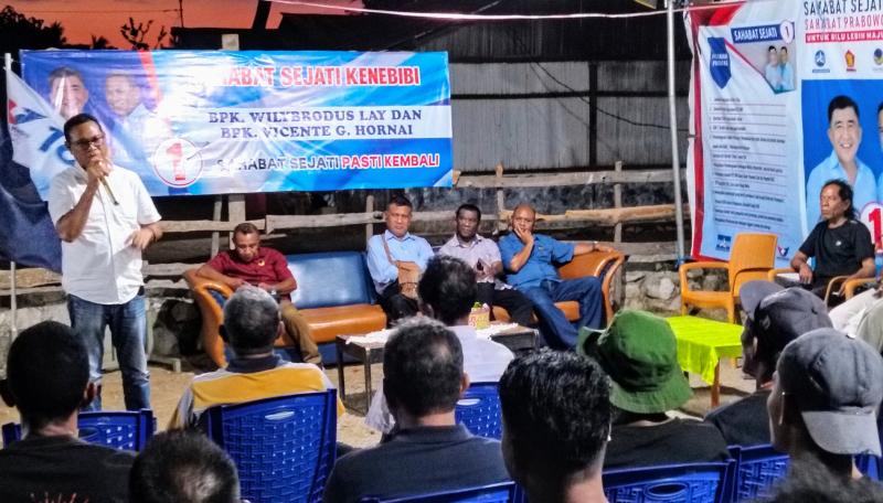 Kampanye di Pantai Atapupu, Vicente Janjikan Kesejahteraan bagi Nelayan dan Petani