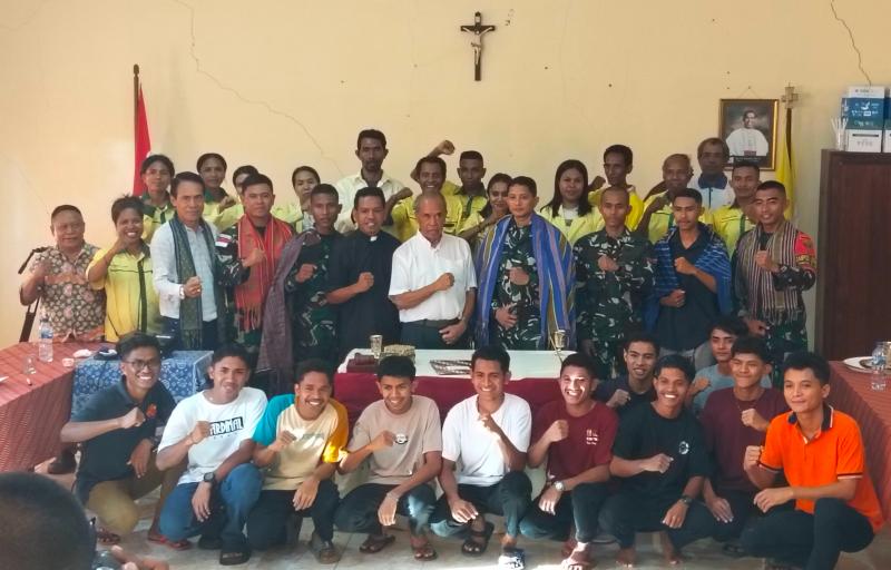Salah Paham Satgas Yonif 741/GN dan Romo Ino Nahak Berakhir Damai di Keuskupan Atambua 