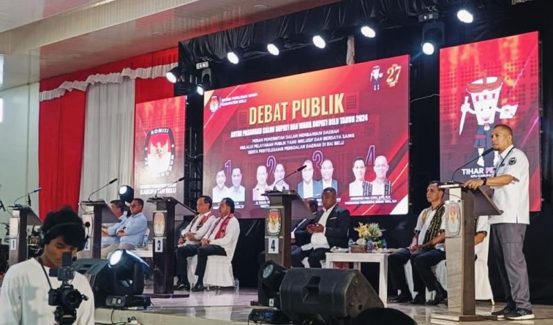KPU Gelar Debat Publik Kedua Pilkada Kabupaten Belu 2024  