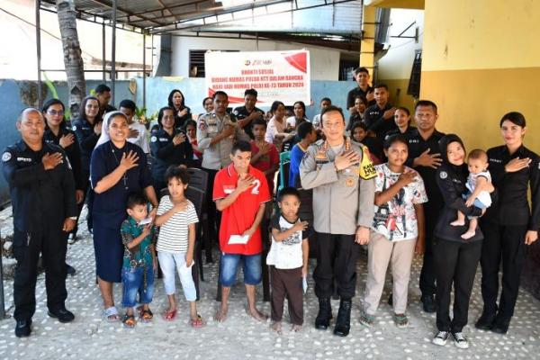 Bakti Sosial Humas Polda NTT ke Panti Asuhan di Kota Kupang