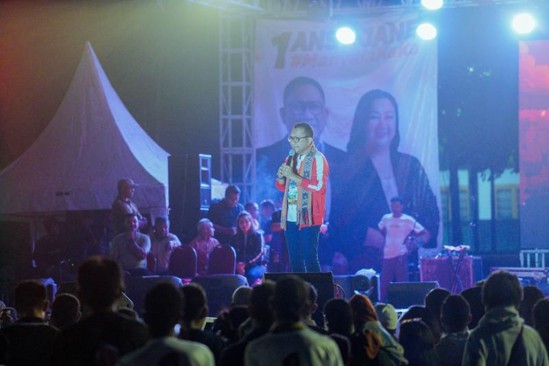 Gelar Pesta Rakyat di Atambua-Belu, Cagub NTT, Ansy Lema Merasa Pulang ke Kampung Sendiri 