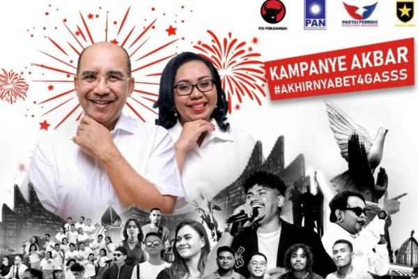 Kampanye Akbar Jeriko-Adinda Hadirkan Live Music, Dancer, Komika hingga UMKM