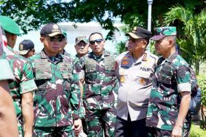 Panglima TNI dan Kapolda NTT Tinjau lLkasi terdampak Erupsi Gunung Lewotobi di Flores Timur