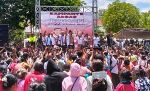 Massa Pendukung ROMAN Padati Kampanye Akbar di Lapangan Umum Atambua 