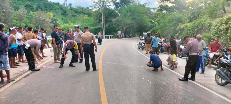 Polisi Tahan Sopir Mobil Dinas Kejari TTS  yang Tabrak Pasutri Hingga Tewas 