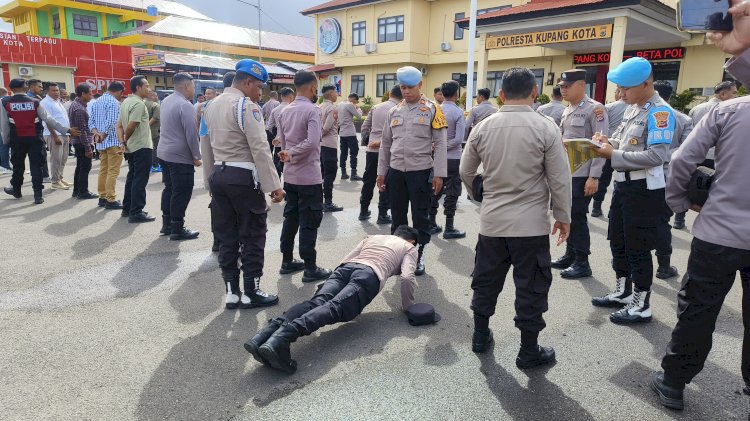 Tak Disiplin, Anggota Polresta Kupang Diberi Pembinaan 