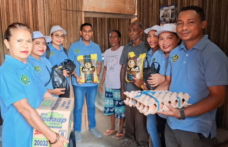 Jelang Natal dan Hari Amal Bhakti ke-79, Kemenag Belu Berbagi Kasih Dengan Umat