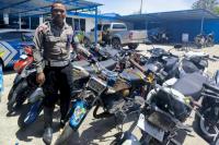 Satlantas Polresta Kupang Amankan Sepeda Motor yang Menggunakan Knalpot Racing saat Malam Natal