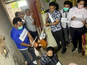 Polresta Kupang Rekonstruksi 39 Adegan Kasus Suami Bunuh dan bakar Istri di Kolhua