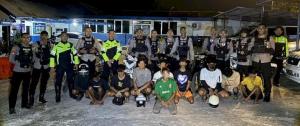 10 Sepeda Motor yang Terlibat Aksi Balap Liar Terjaring Satlantas Polressta Kupang 