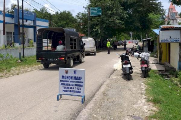 Puluhan Kendaraan Terjaring Selama Operasi Keselamatan Turangga 3025 di Rote Ndao