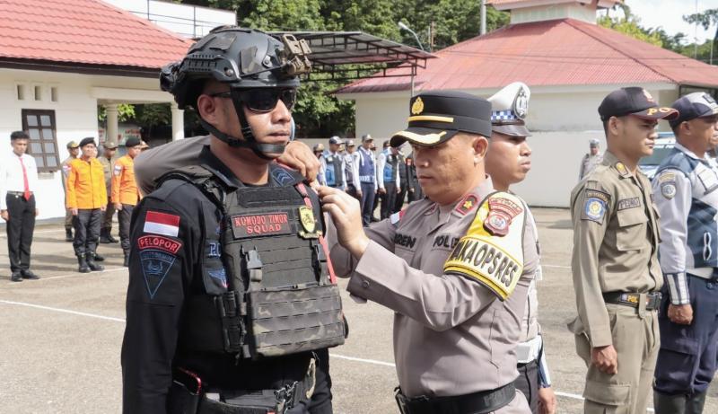 KATANTT.COM---Kepolisian Resor (Polres) Belu melaksanakan apel gelar pasukan pengecekan kesiapan personil dalam rangka pelaksanaan operasi Ketupat Turangga 2025 pengamanan Idul Fitri 1446 H4 di wilayah Kabupaten Belu perbatasan RI-RDTL.