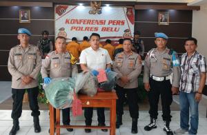 Konferensi Pers, Polisi Tetapkan 6 Tersangka Pemerkosaan Anak Dibawah Umur di Belu