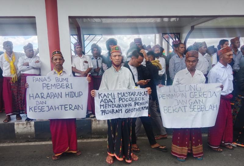 Aksi Damai Dukung Geothermal, Mundus Wajong: Yang Tolak Bukan Warga Poco Leok 