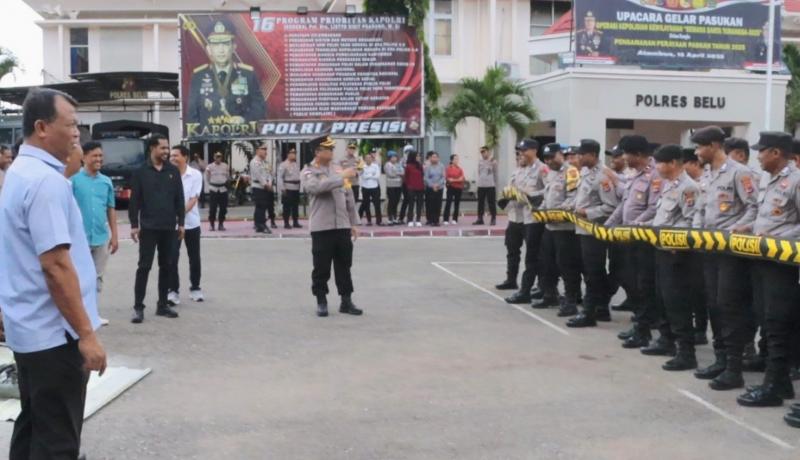 KATANTT.COM---Jelang peringatan Hari Buruh Internasional atau May Day pada 1 Mei 2025 besok, Polres Belu menggelar kegiatan latihan pengendalian massa (Dalmas), Rabu (30/4/2025).