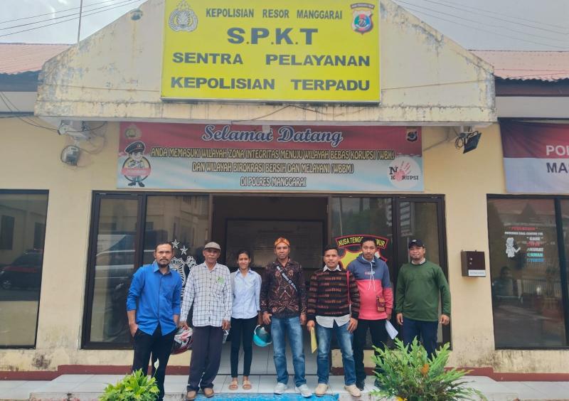 (Dok. SPKT Polres Manggarai) Ketua dan Anggota BPD Golo Langkok  