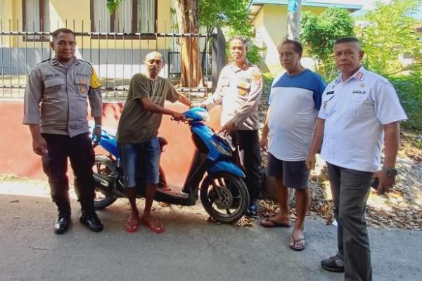  Empat Hari Diparkir di Pinggir Jalan Belakang Gereja Talitakumi, Sepeda Motor Curian Diamankan 