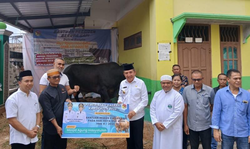 Bupati Belu Serahkan 10 Ekor Sapi Kurban Idul Adha