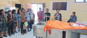 Jenazah siswa SD yang tewas tenggelam di pantai Oesapa di RS bhayangkari Titus Ully