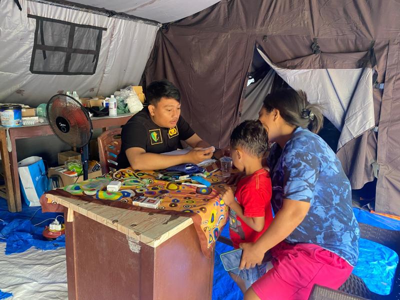 Tercatat 4.063 Jiwa di Posko Pengungsian Erupsi Gunung Lewotobi Terlayani Tim Medis Biddokkes Polda 