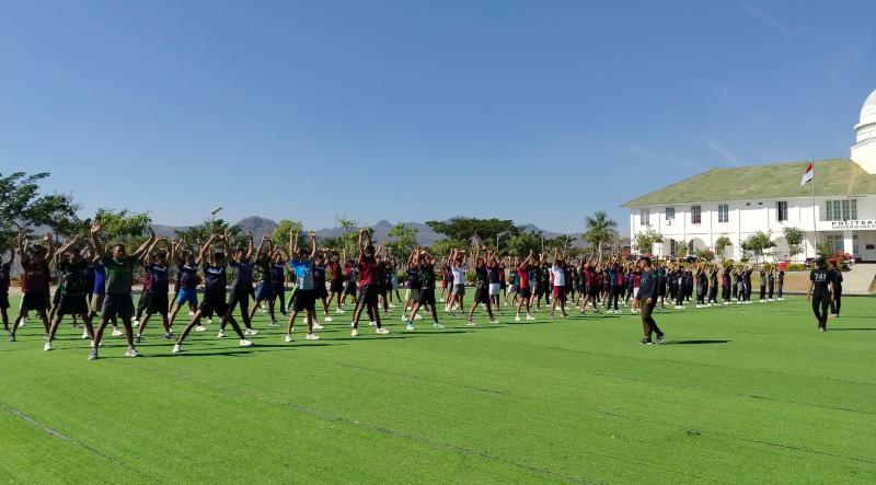 Satgas Yonif 741/GN Latif Fisik 174 Kadet Mahasiswa Unhan Ben Mboi Belu 