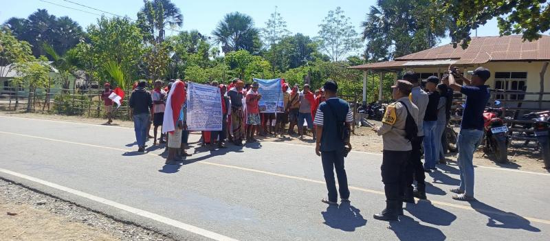 Suku Oemanas-Amfoang Timur Demo, Tuntut Penyelesaian Sengketa Perbatasan di Naktuka