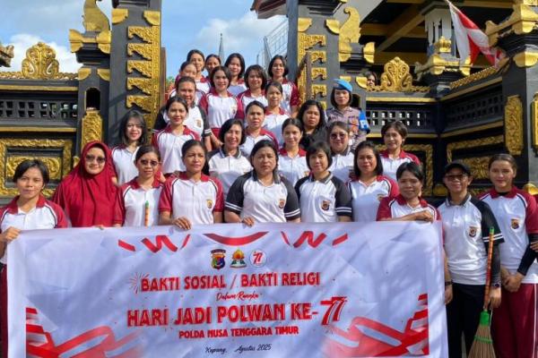 Peringati HUT ke-77, Polwan Polda Gelar Bhakti Sosial 