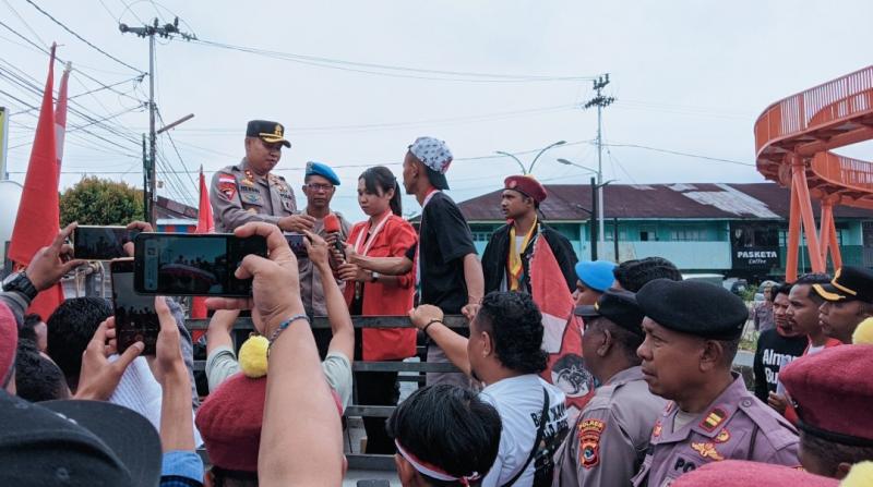 Aksi Damai GMNI & PMKRI di Manggarai, Massa Sampaikan Sembilan Tuntutan 