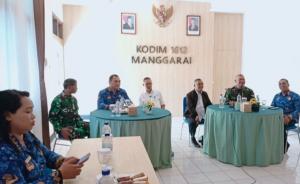 Wabup Manggarai Fabi Abu Hadiri Rakor Teknis TMMD ke-126 Bersama Dandim 1612