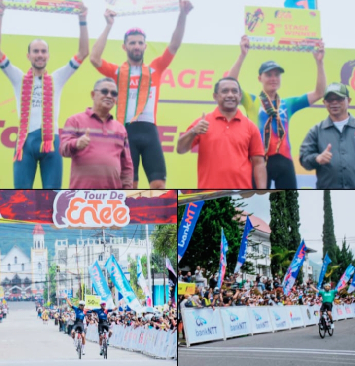 Tour de EnTeTe 2025 : Reguigui Menangi Etape 9, Manggarai Meriahkan dengan Pesta Rakyat